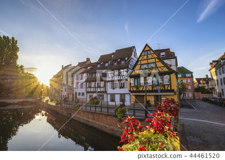 Colmar France, Half Timber House sunrise skyline Colmar France, Half Timber House sunrise skyline 44461520