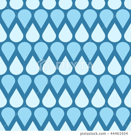 Blue vector falling water drops seamless pattern - Stock Illustration ...