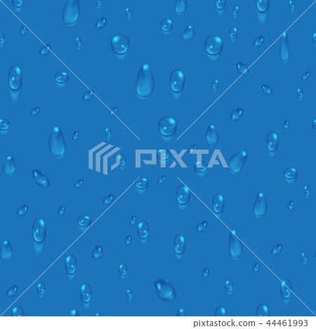 Transparent water drops vector seamless pattern Transparent water drops vector seamless pattern 44461993