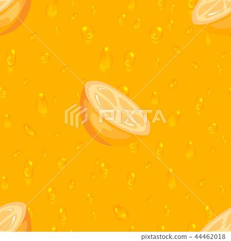 Vector bright orange seamless pattern 44462018