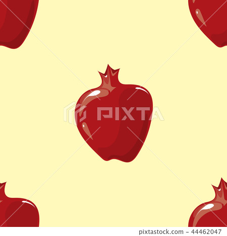 Vector pomegranate seamless pattern 44462047