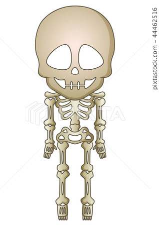 Cartoon skeleton standing Cartoon skeleton standing 44462516