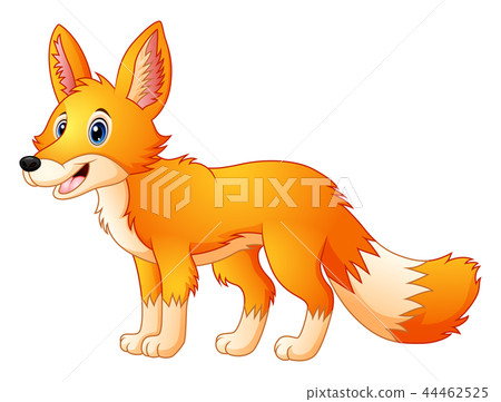 Cute fox cartoon 44462525