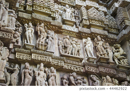 LAKSHMANA TEMPLE, North Wall, Khajuraho LAKSHMANA TEMPLE, North Wall, Khajuraho 44462922