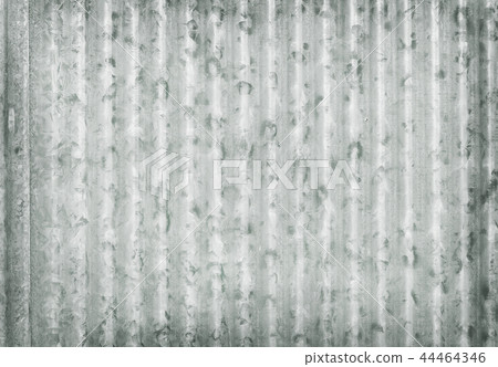 Corrugated metal galvanized wall plate background. 44464346