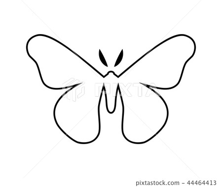 Cecropia moth stylized vector icon Cecropia moth stylized vector icon 44464413