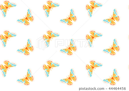 Cecropia moth vector seamless pattern on white 44464456