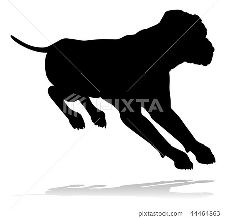 Dog Silhouette Pet Animal 44464863