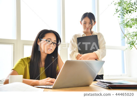 Office woman boss scolding subordinates 44465020