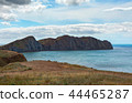 Bright blue sea in the Bay near the cape  44465287