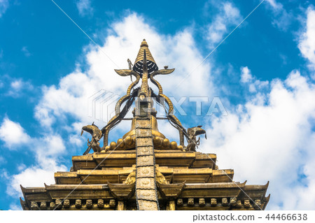 The original decoration on the top of a temple The original decoration on the top of a temple 44466638
