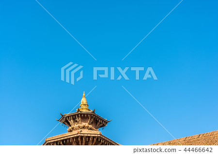 The original decoration on the top of a temple. The original decoration on the top of a temple. 44466642