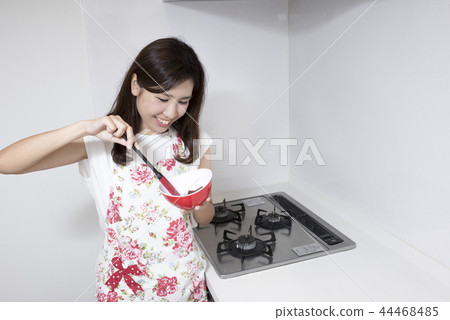 Woman making handmade chocolate Woman making handmade chocolate 44468485