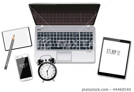 Laptop, tablet and smart phone Vector realistic Laptop, tablet and smart phone Vector realistic 44468540
