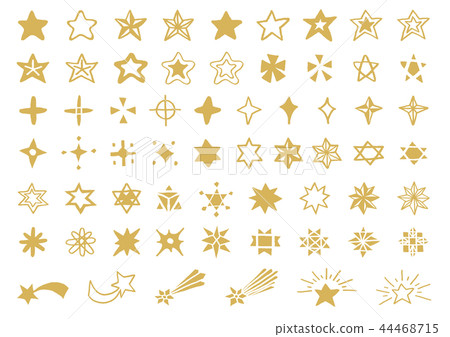 Hand drawn star set 4 Hand drawn star set 4 44468715