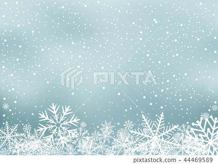 winter holiday background with snow 44469589