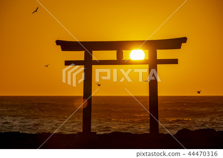 Iori Pref. Oarai Town Torii in Kamisu Iori Pref. Oarai Town Torii in Kamisu 44470316