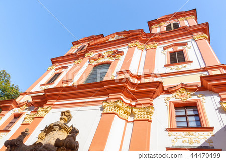 Fortification walls and baileys in historical city centre of Litomerice, Czech Republic Fortification walls and baileys in historical city centre of Litomerice, Czech Republic 44470499