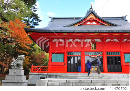 Akagi Shrine and the autumn leaves 44470792