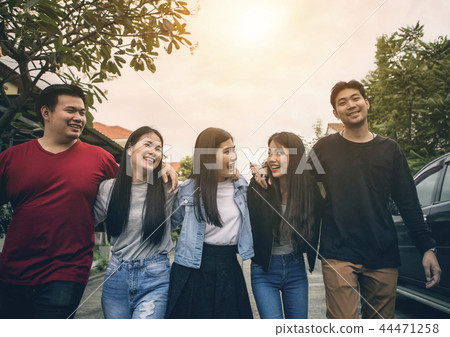 group of asian younger man and woman group of asian younger man and woman 44471258