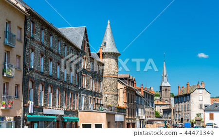 Towers in Saint-Flour, a town in Central France Towers in Saint-Flour, a town in Central France 44471349