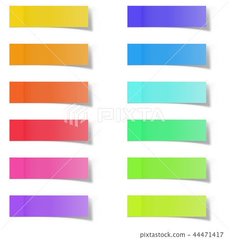 Blank Color Memo Note Stickers 44471417