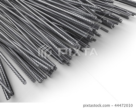 Steel Reinforcement Rebars with White Copy Space Steel Reinforcement Rebars with White Copy Space 44472010