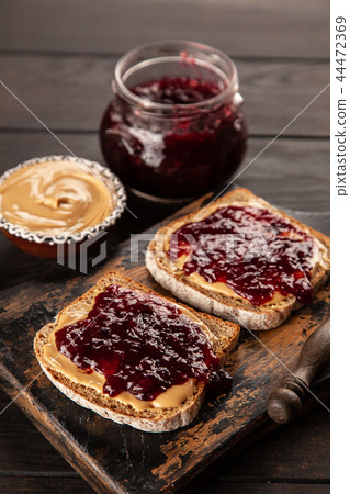 Peanut butter and jelly sandwich Peanut butter and jelly sandwich 44472369