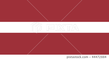 Flag of Latvia in official rate and colors, vector Flag of Latvia in official rate and colors, vector 44472884
