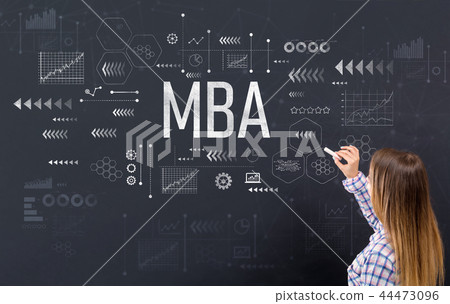 MBA with young woman 44473096