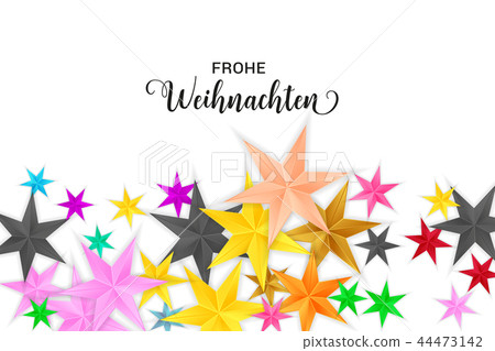 Frohe Weihnachten Merry Christmas german  44473142