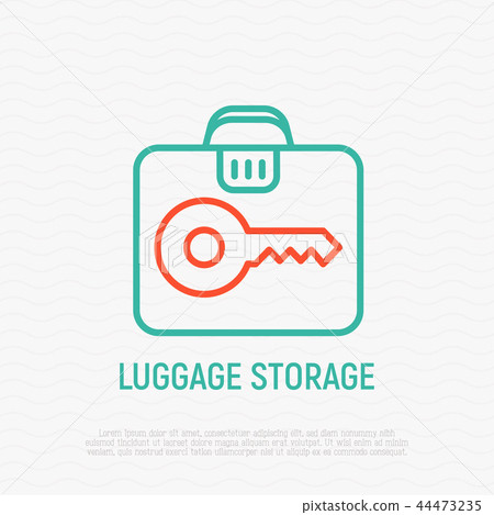 Luggage storage thin line icon - Stock Illustration [44473235] - PIXTA