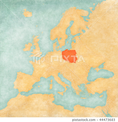 Map of Europe - Poland 44473683