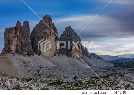 Tre Cime di Lavaredo rocks at sunset ultra long exposure Tre Cime di Lavaredo rocks at sunset ultra long exposure 44473964