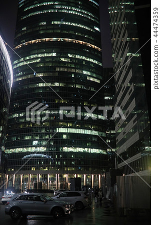 Business center with high skyscrapers Business center with high skyscrapers 44474359