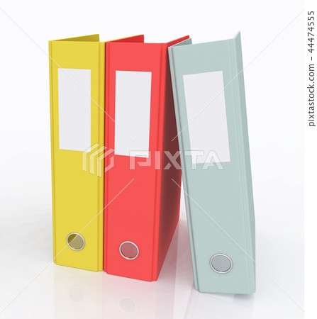 Ring binders against a white background Ring binders against a white background 44474555