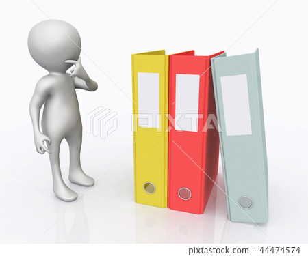 3D figure with ring binders 3D figure with ring binders 44474574