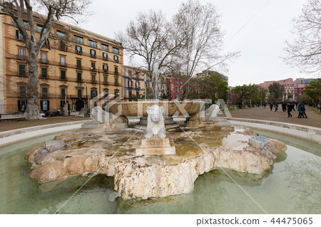 Statues in villa comunale of Naples 44475065