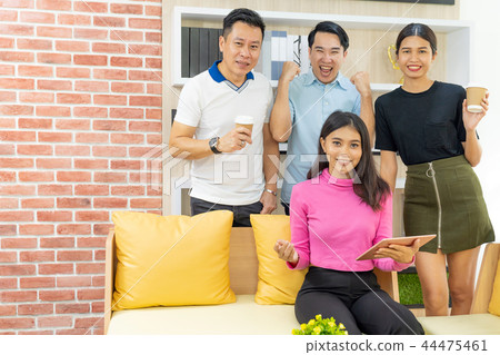 Freelance team celebrate Freelance team celebrate 44475461