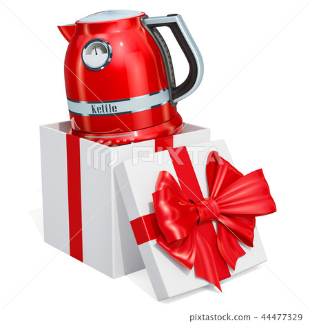 Electric kettle, retro design inside gift box 44477329