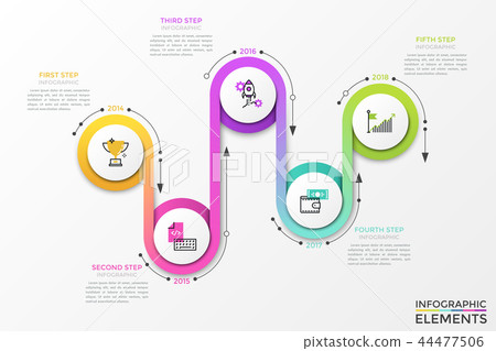Modern infographic design template 44477506