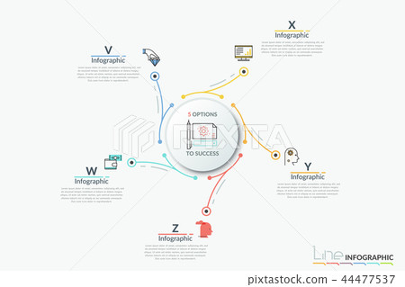 Modern infographic design template 44477537