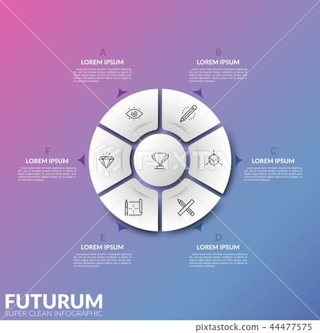 Modern infographic design template 44477575