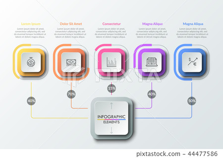 Modern infographic design template Modern infographic design template 44477586