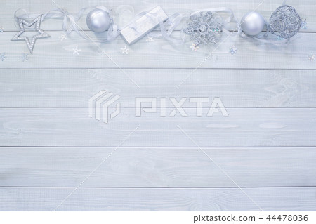 Christmas flat lay decor on wood Christmas flat lay decor on wood 44478036