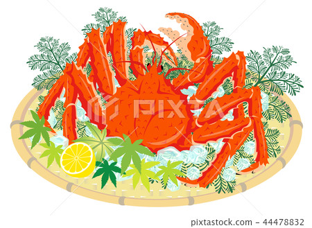 White crab with white background 44478832