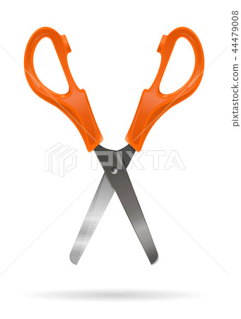 Open office scissors with plastic orange handles Open office scissors with plastic orange handles 44479008