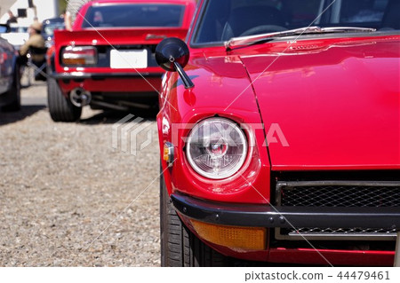 Old red sports car 44479461