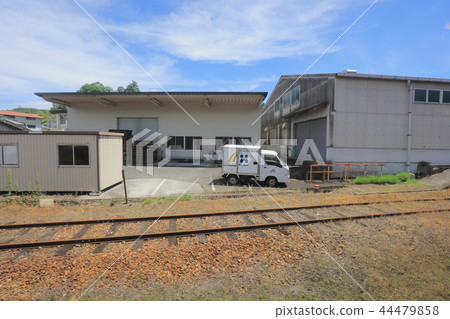 a View through tram window of the country side 44479858