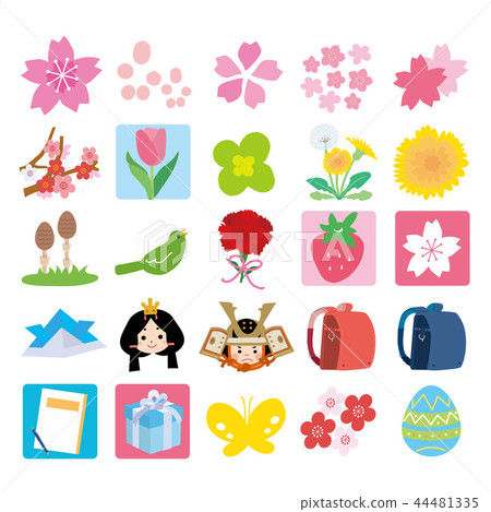Spring icon set Spring icon set 44481335